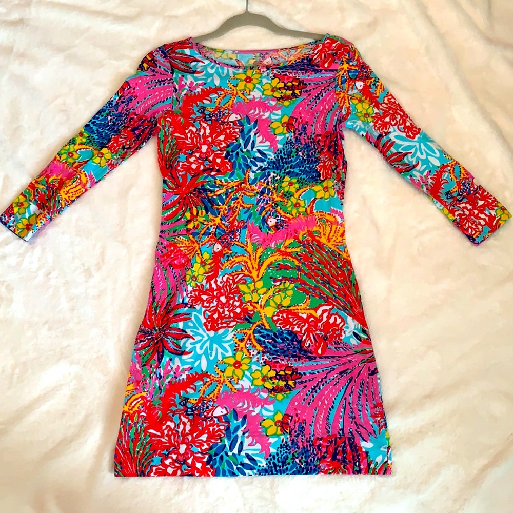 Lilly Pulitzer fitted mid sleeve dress
